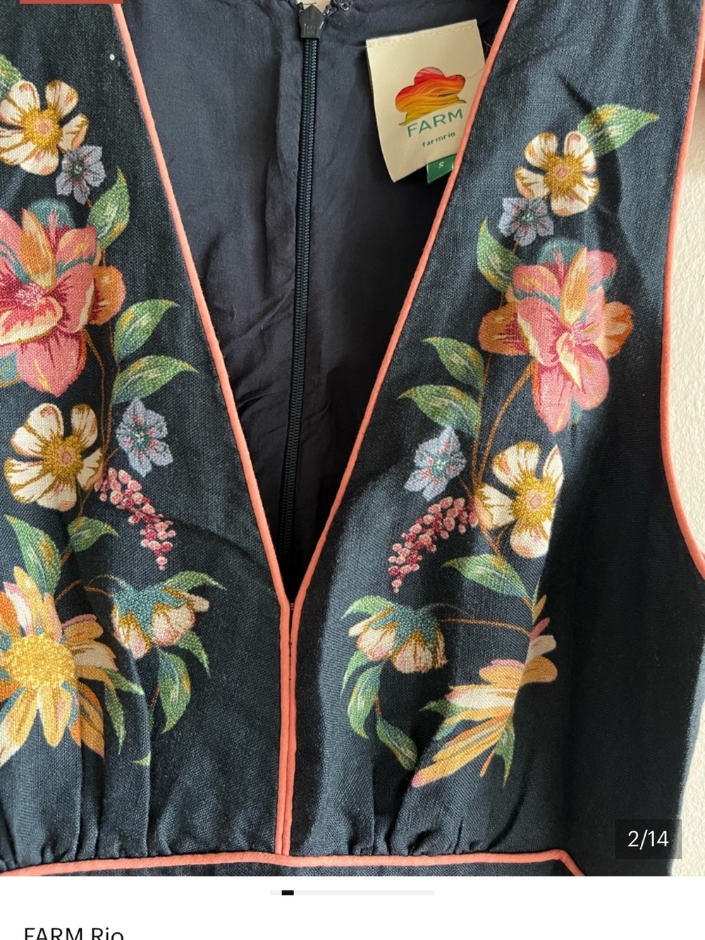Farm Rio Maira Floral Midi Dress - S- EUC - Picture 6 of 13